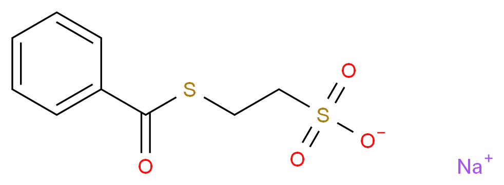 sodium 2-(benzoylsulfanyl)ethane-1-sulfonate_分子结构_CAS_117845-84-8