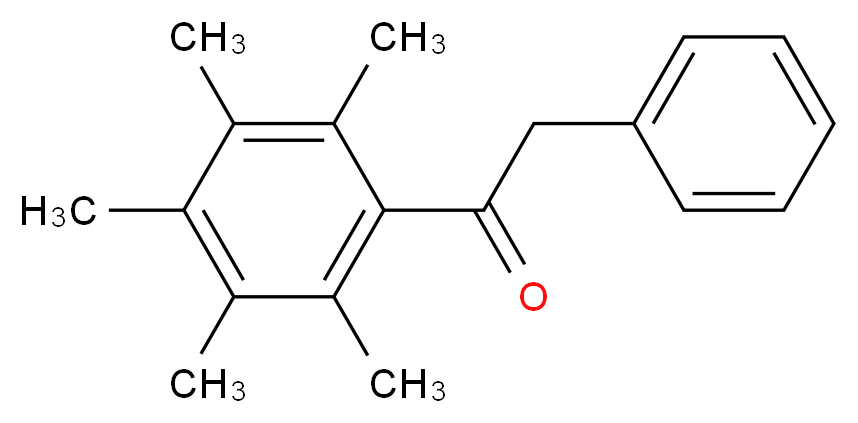 1-(2,3,4,5,6-pentamethylphenyl)-2-phenylethan-1-one_分子结构_CAS_147834-57-9)