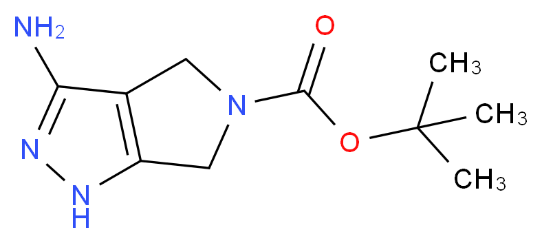 3-Amino-1,4,5,6-tetrahydropyrrolo[3,4-c]pyrazole, N5-BOC protected_分子结构_CAS_398491-59-3)