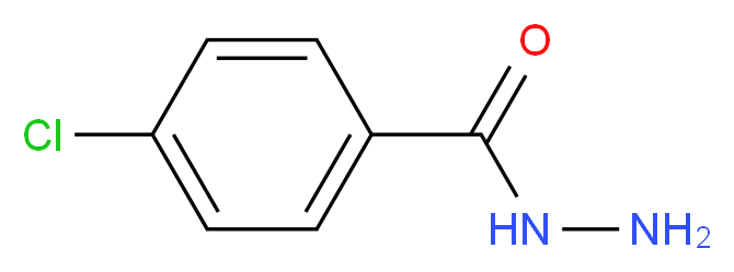 4-chlorobenzohydrazide_分子结构_CAS_536-40-3