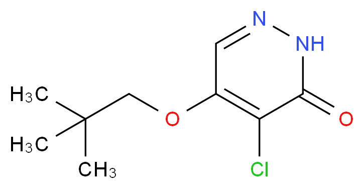 4-Chloro-5-(neopentyloxy)pyridazin-3(2H)-one_分子结构_CAS_1346697-53-7)