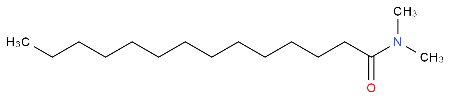 N,N-DIMETHYLTETRADECANAMIDE_分子结构_CAS_3015-65-4)