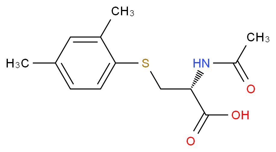 N-Acetyl-S-(2,4-dimethylbenzene)-L-cysteine_分子结构_CAS_581076-69-9)