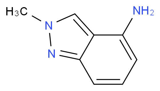 2-methyl-2H-indazol-4-amine_分子结构_CAS_82013-51-2