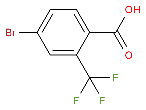 4-溴-2-(三氟甲基)苯甲酸_分子结构_CAS_320-31-0)