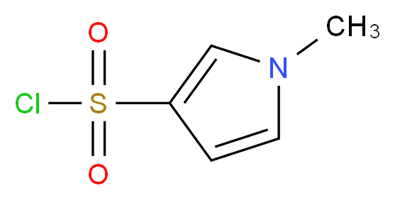 1-Methyl-1H-pyrrole-3-sulphonyl chloride_分子结构_CAS_142112-64-9)