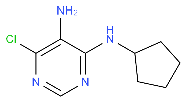 6-Chloro-N'4'-cyclopentyl-pyrimidine-4,5-diamine_分子结构_CAS_5452-43-7)
