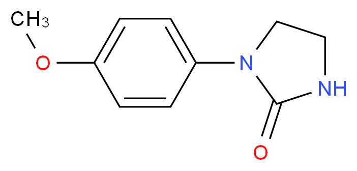 1-(4-Methoxyphenyl)tetrahydro-2H-imidazol-2-one_分子结构_CAS_62868-39-7)