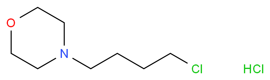 4-(4-Chlorobutyl)morpholine hydrochloride_分子结构_CAS_98997-74-1)