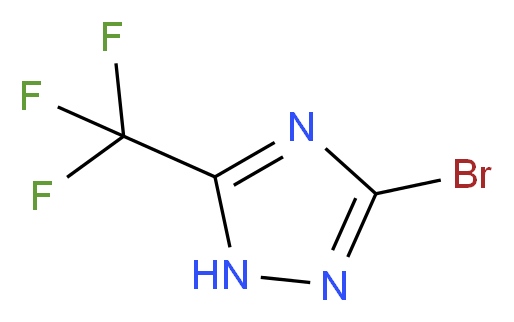 3-Bromo-5-(trifluoromethyl)-1H-1,2,4-triazole_分子结构_CAS_)