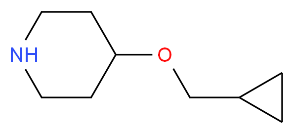 4-(cyclopropylmethoxy)piperidine_分子结构_CAS_865106-51-0