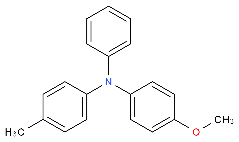 N-(4-methoxyphenyl)-4-methyl-N-phenylaniline_分子结构_CAS_97126-56-2