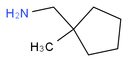 (1-methylcyclopentyl)methanamine_分子结构_CAS_100555-73-5