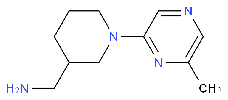 2-[(3-Aminomethyl)piperidin-1-yl]-6-methylpyrazine 97%_分子结构_CAS_941716-82-1)