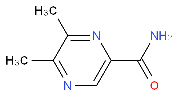 5,6-Dimethylpyrazine-2-carboxamide_分子结构_CAS_344326-14-3)