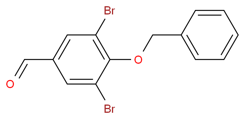 4-(benzyloxy)-3,5-dibromobenzaldehyde_分子结构_CAS_249515-06-8