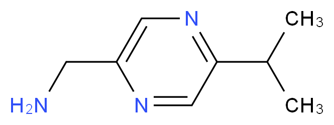 (5-ISOPROPYLPYRAZIN-2-YL)METHYLAMINE_分子结构_CAS_)
