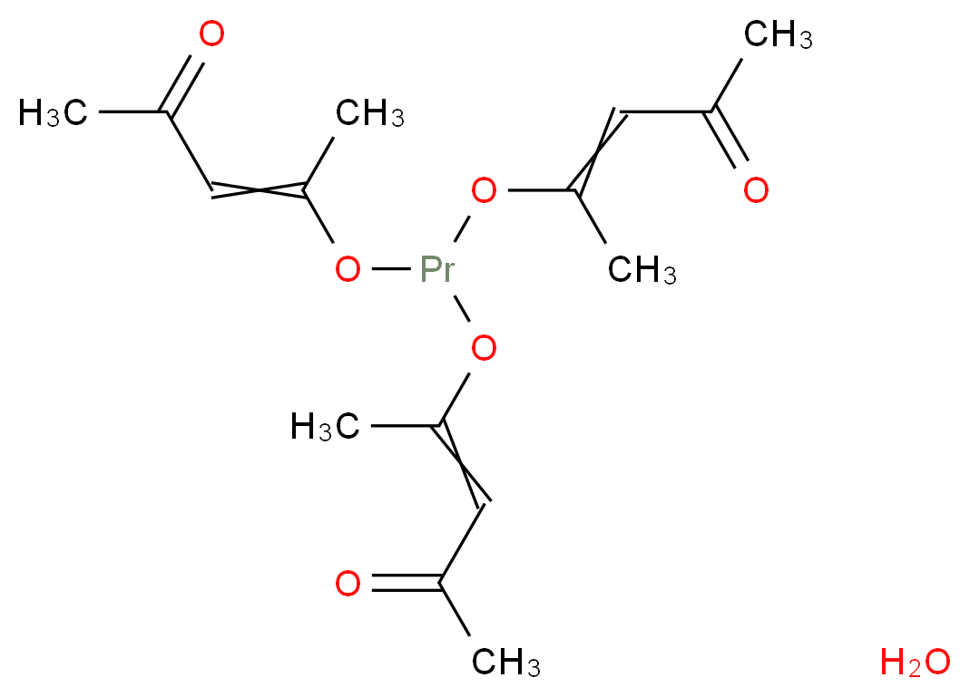 4-({bis[(4-oxopent-2-en-2-yl)oxy]praseodymio}oxy)pent-3-en-2-one hydrate_分子结构_CAS_28105-87-5