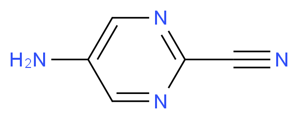 5-aminopyrimidine-2-carbonitrile_分子结构_CAS_56621-93-3