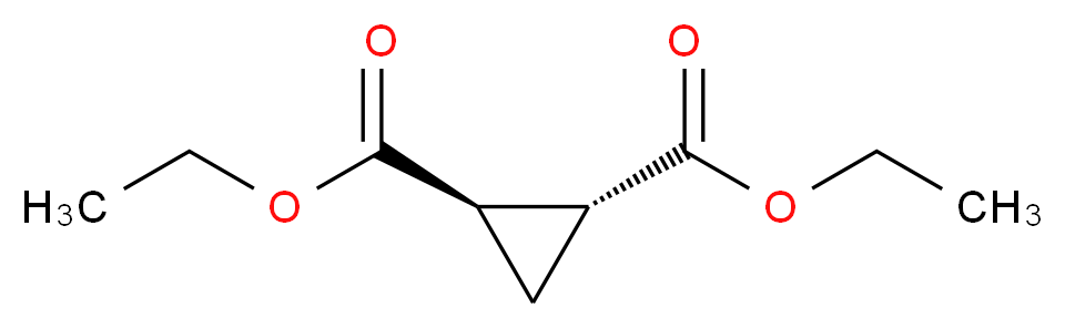 rel-1,2-diethyl (1R,2R)-cyclopropane-1,2-dicarboxylate_分子结构_CAS_3999-55-1