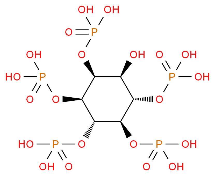 D-myo-Inositol 2,3,4,5,6-pentakis-phosphate_分子结构_CAS_134176-37-7)