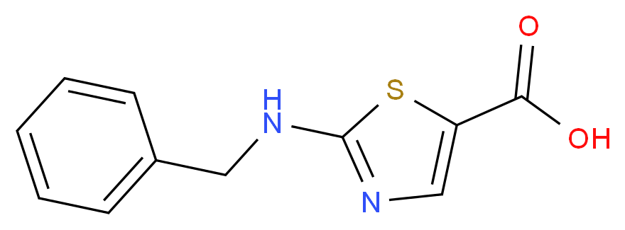 2-(benzylamino)-1,3-thiazole-5-carboxylic acid_分子结构_CAS_342405-23-6