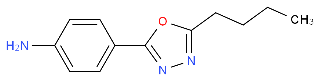 4-[5-(But-1-yl)-1,3,4-oxadiazol-2-yl]aniline_分子结构_CAS_)