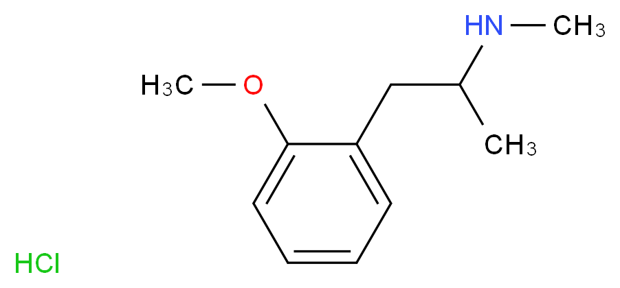 [1-(2-methoxyphenyl)propan-2-yl](methyl)amine hydrochloride_分子结构_CAS_5588-10-3