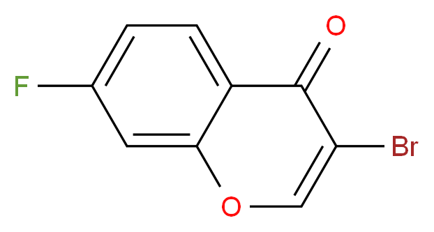 3-Bromo-7-fluorochromone_分子结构_CAS_1159978-73-0)