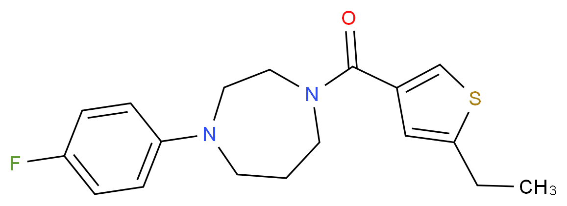 1-[(5-ethyl-3-thienyl)carbonyl]-4-(4-fluorophenyl)-1,4-diazepane_分子结构_CAS_)