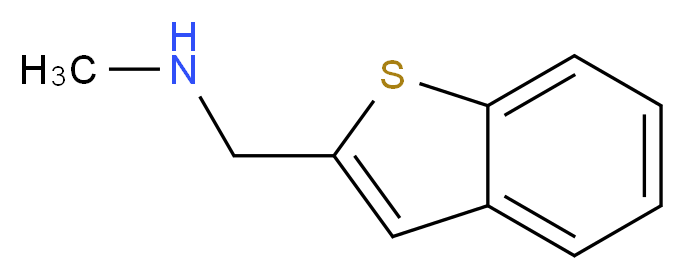 (1-benzothiophen-2-ylmethyl)(methyl)amine_分子结构_CAS_335032-47-8