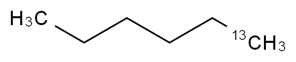 (1-<sup>1</sup><sup>3</sup>C)hexane_分子结构_CAS_27581-27-7