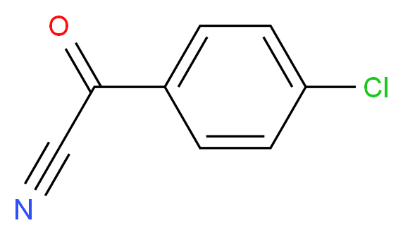 4-chlorobenzoyl cyanide_分子结构_CAS_13014-48-7