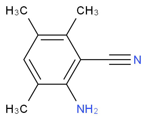 2-amino-3,5,6-trimethylbenzonitrile_分子结构_CAS_349453-50-5