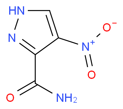 4-nitro-1H-pyrazole-3-carboxamide_分子结构_CAS_65190-36-5