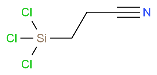 3-(trichlorosilyl)propanenitrile_分子结构_CAS_1071-22-3