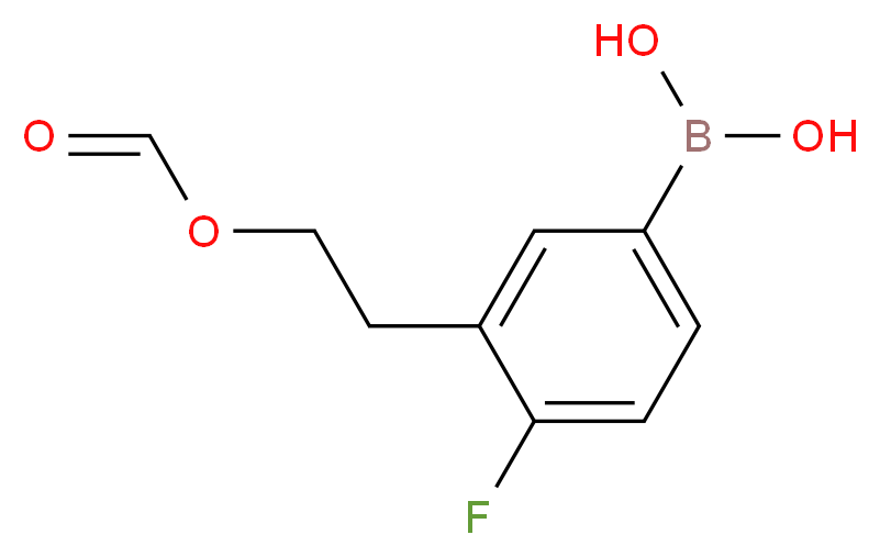 3-乙氧基羰基-4-氟苯硼酸_分子结构_CAS_874219-36-0)