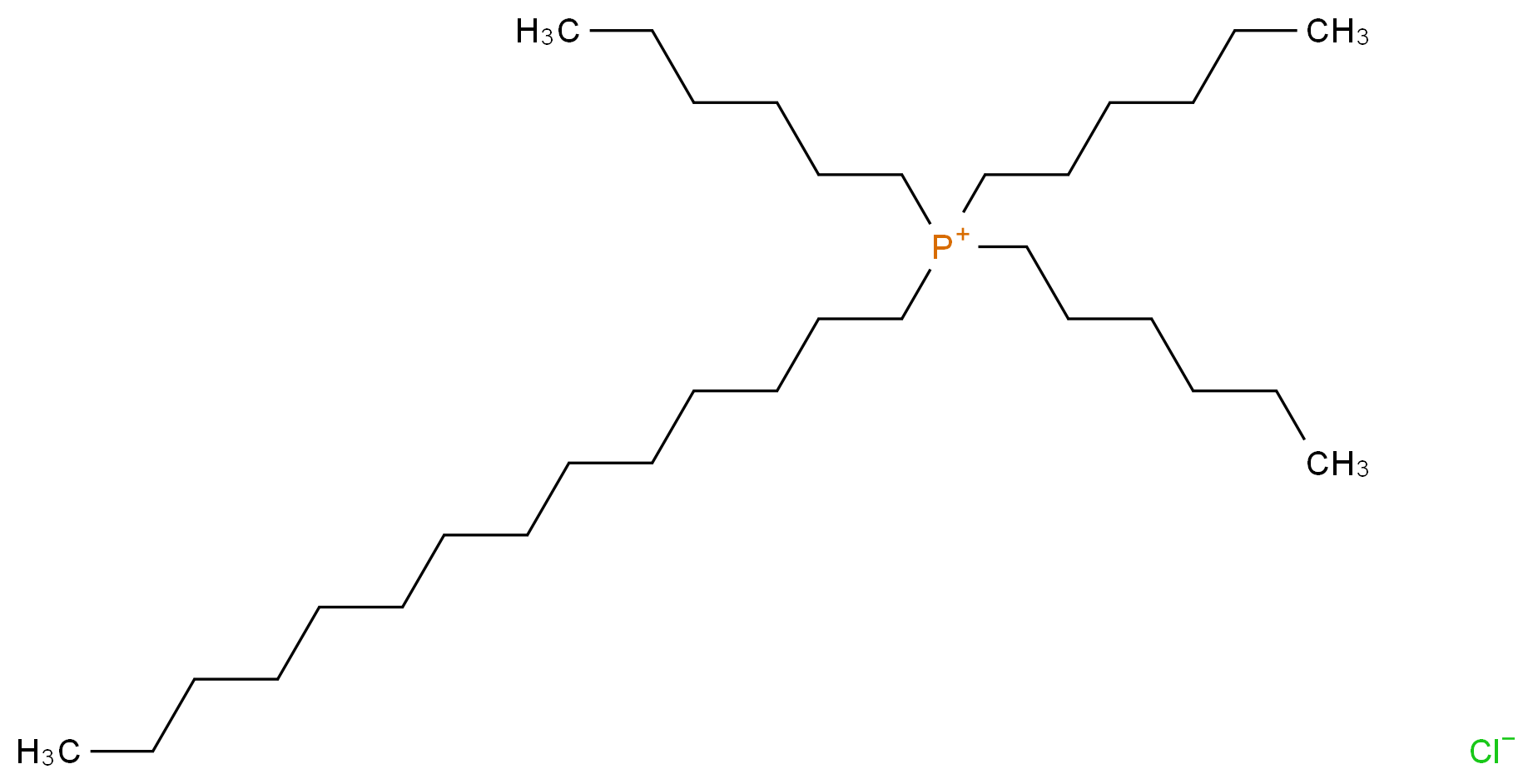 trihexyl(tetradecyl)phosphanium chloride_分子结构_CAS_258864-54-9