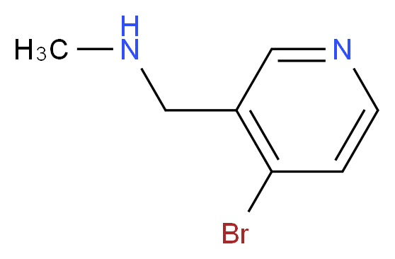 1-(4-bromopyridin-3-yl)-N-methylmethanamine_分子结构_CAS_1060808-82-3)