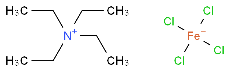 tetrachloroironuide; tetraethylazanium_分子结构_CAS_14240-75-6