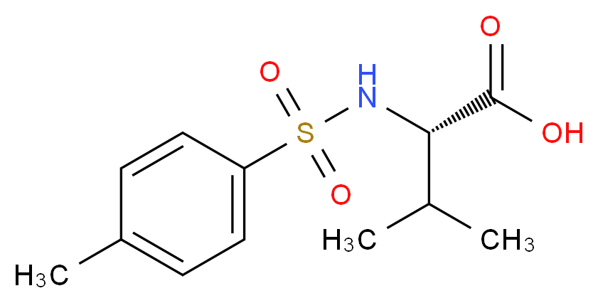 Tosyl-D-valine_分子结构_CAS_68005-71-0)