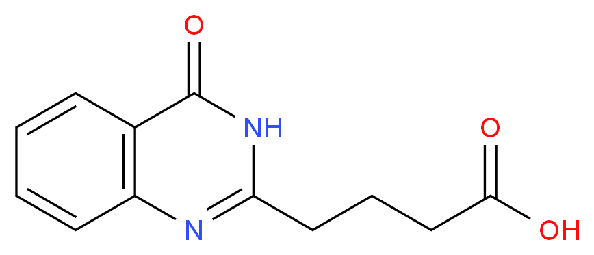 4-(4-oxo-3,4-dihydroquinazolin-2-yl)butanoic acid_分子结构_CAS_95494-51-2