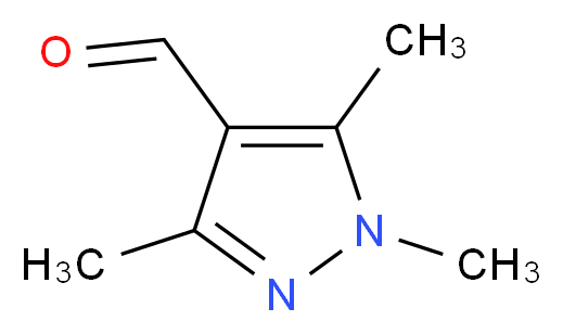 1,3,5-三甲基-1H-吡唑-4-甲醛_分子结构_CAS_2644-93-1)