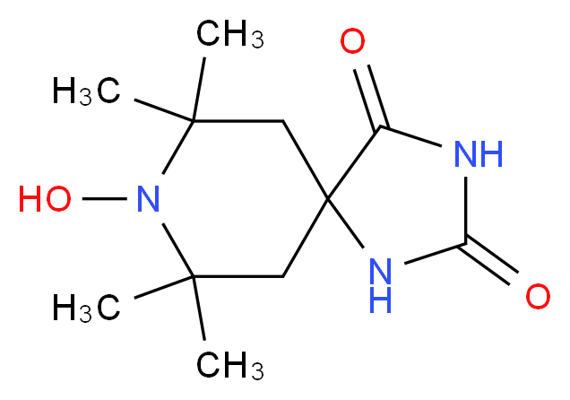 rac-2,2,6,6-Tetramethylpiperidine-N-oxyl-4, 4-(5-spirohydantoin)_分子结构_CAS_15871-56-4)