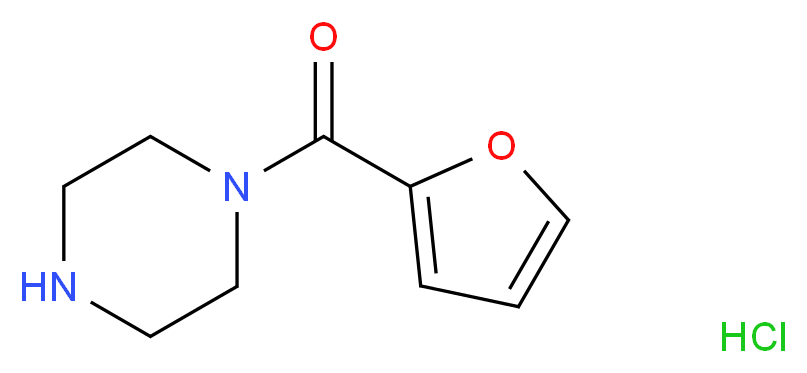 2-Furyl(1-piperazinyl)methanone hydrochloride_分子结构_CAS_)