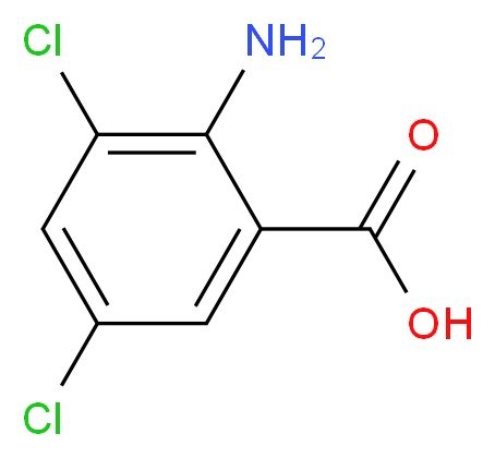 2-Amino-3,5-dichlorobenzoic acid_分子结构_CAS_2789-92-6)