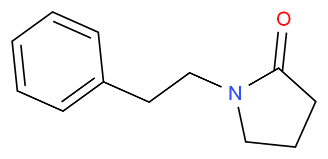 1-(2-Phenylethyl)pyrrolidin-2-one_分子结构_CAS_10135-23-6)