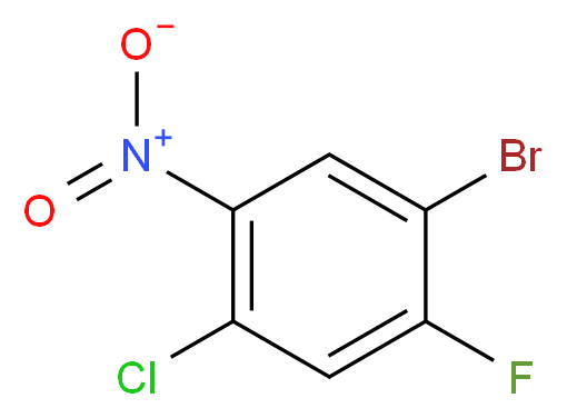 1-Bromo-4-chloro-2-fluoro-5-nitrobenzene_分子结构_CAS_1311197-88-2)