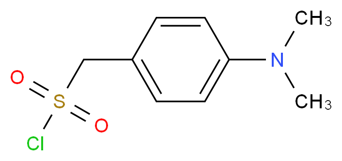 [4-(dimethylamino)phenyl]methanesulfonyl chloride_分子结构_CAS_1196153-74-8