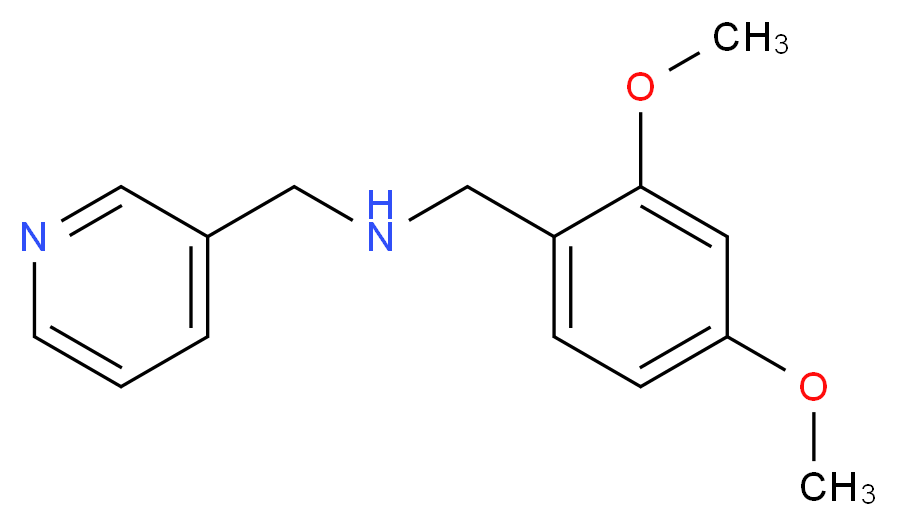 [(2,4-dimethoxyphenyl)methyl](pyridin-3-ylmethyl)amine_分子结构_CAS_418777-28-3